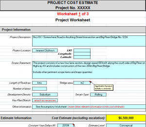 Project-Estimating-Template